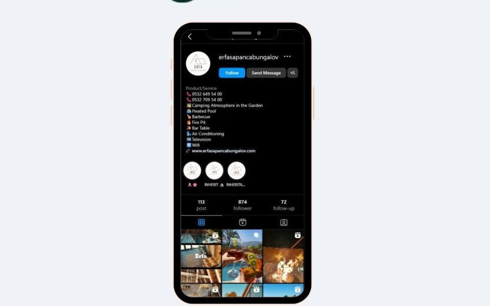 erfa-bungalov-website-project-instagram-social-media-managment erfa-bungalov-website-project-instagram-social-media-managment